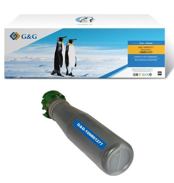 

Тонер картридж G&G для Xerox WC5016/5020, 6300 стр. Black (G&G-106R01277)