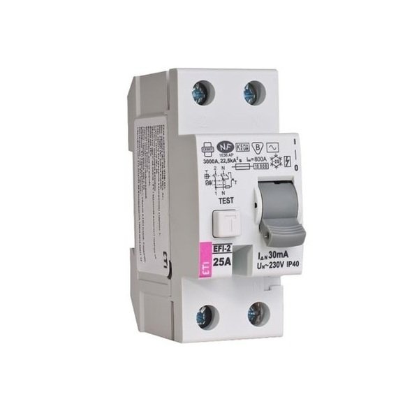 

УЗО ETI EFI6-2 40/0,03 тип AC (6kA)
