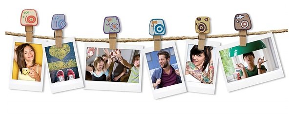 

Прищепки для фотографий Fujifilm INSTAX design clips "camera" (10 шт) (70100127832)
