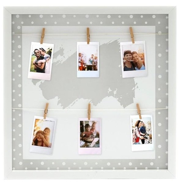 

Фоторамка Fujifilm INSTAX DOT PEG FRAME Smoky White (70100139078)
