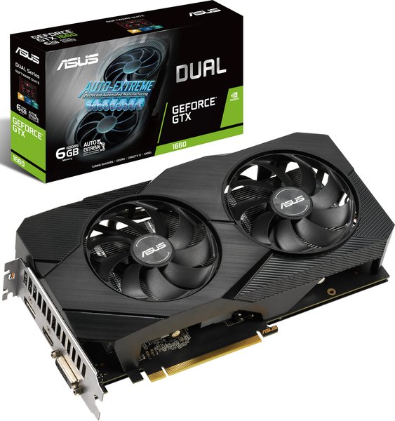 

Видеокарта ASUS GeForce GTX1660 6GB GDDR5 DUAL EVO (DUAL-GTX1660-6G-EVO)