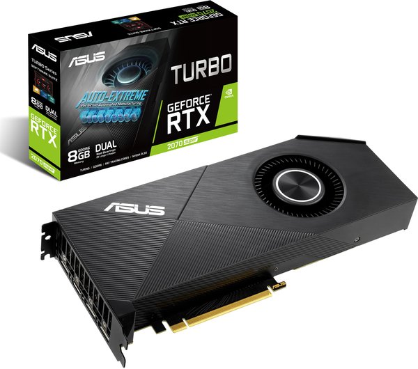 

Видеокарта ASUS GeForce RTX2070 SUPER 8GB GDDR6 TURBO EVO (TURBO-RTX2070S-8G-EVO)