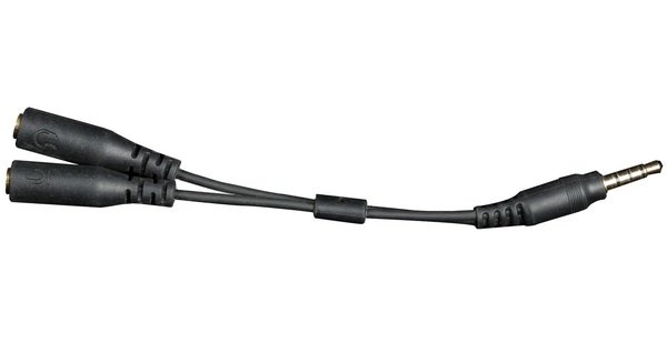 

Кабель-сплиттерHyperX Spare Cloud Headset Splitter Cable (10cm) 3.5mm to 4 pole
