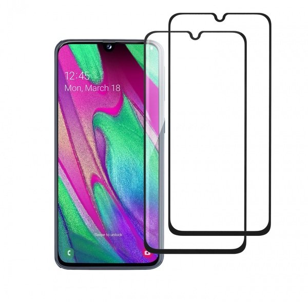 

Комплект защитных стёкол 2E для Galaxy A40 (A405) 2.5D Black Border