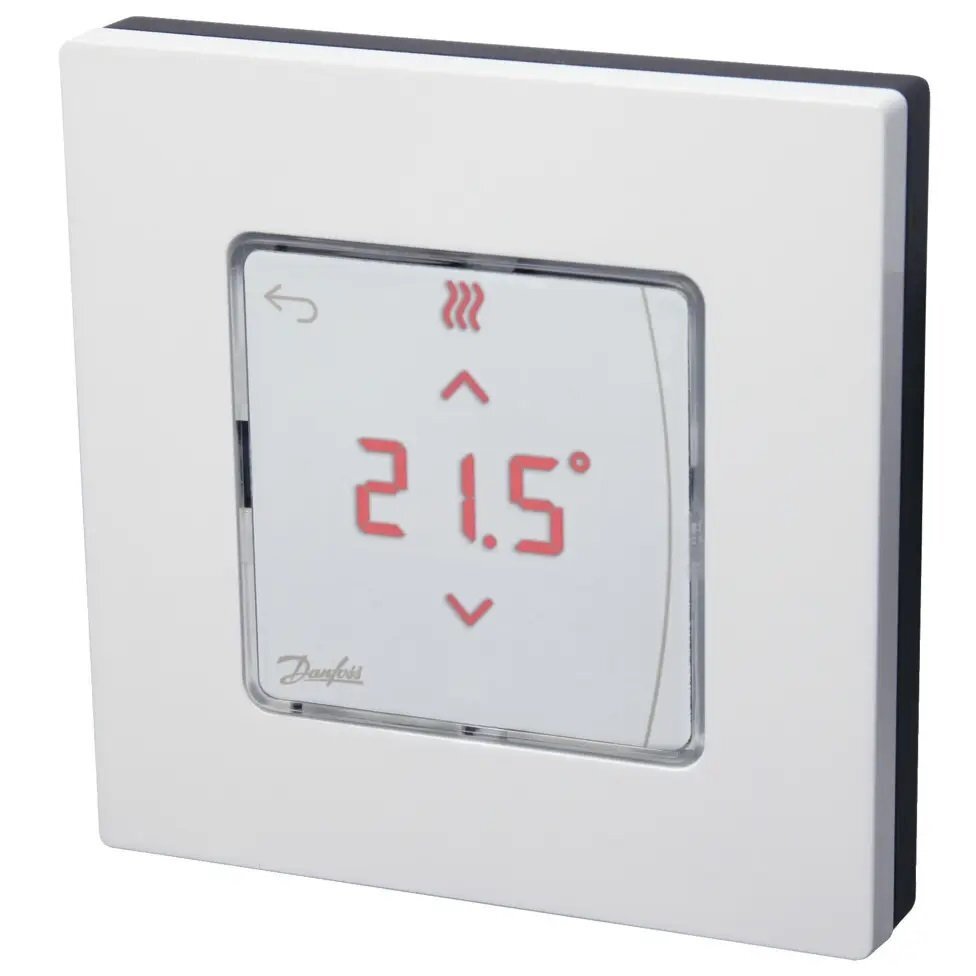 Терморегулятор Danfoss Icon RT Wireless Display, +5...35° C, електронний, бездротовий, накладний, білий (1420558)