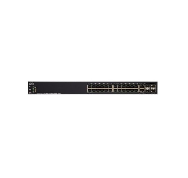 

Комутатор Cisco SG550X-24P 24-port Gigabit PoE Stackable Switch (SG550X-24P-K9-EU)