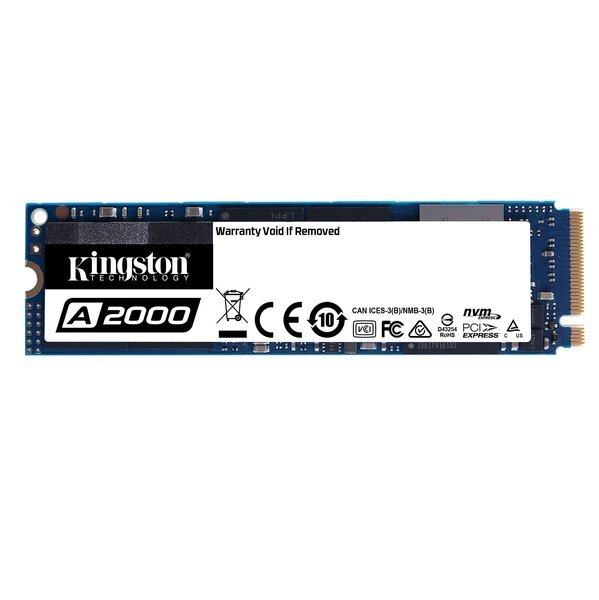 

SSD накопитель Kingston A2000 1TB M.2 NVMe PCIe 3.0 4x 2280 (SA2000M8/1000G)