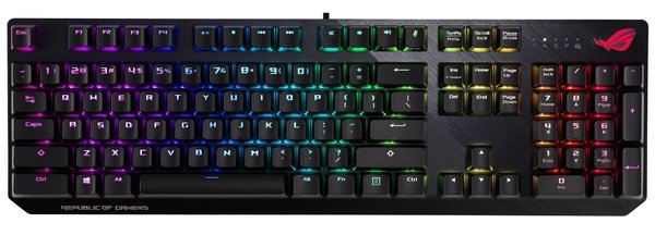 

Игровая клавиатура ASUS ROG Strix Scope USB MX Cherry RGB Red Ru (90MP0180-B0RA00)