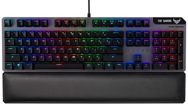 

Игровая клавиатура ASUS TUF Gaming K7 USB Optical-Mech Linear Ukr (90MP0191-B0MA00)