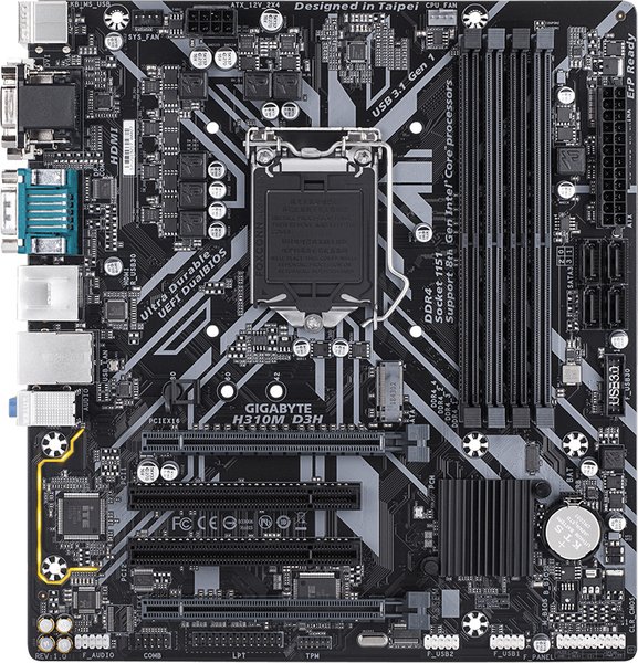 

Материнская плата GIGABYTE H310M D3H