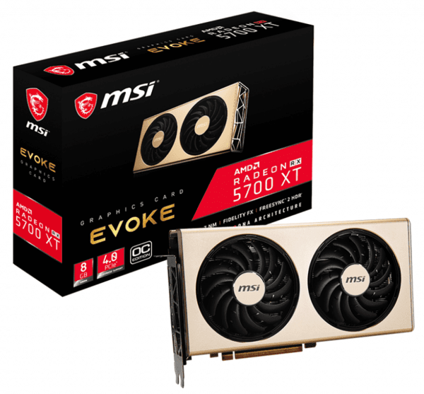 

Видеокарта MSI Radeon RX 5700 XT 8GB DDR6 Evoke OC (RADEON_RX5700XT_EVOKE_OC)