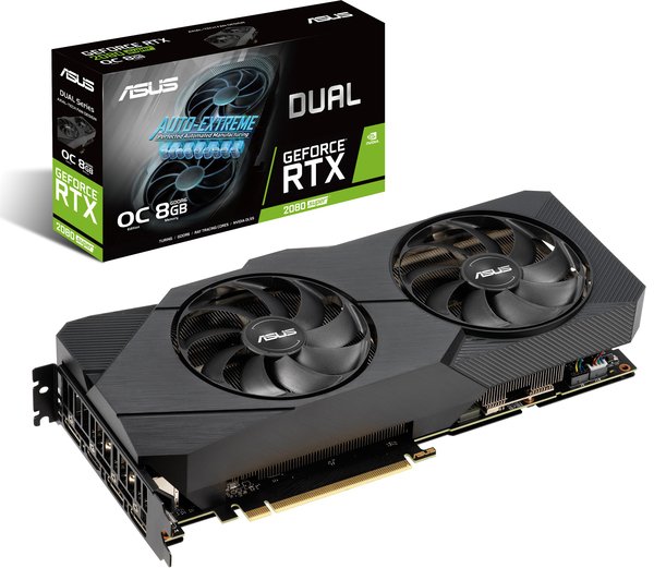 

Видеокарта ASUS GeForce RTX2080 SUPER 8GB GDDR6 Dual Evo OC (DUAL-RTX2080S-O8G-EVO)