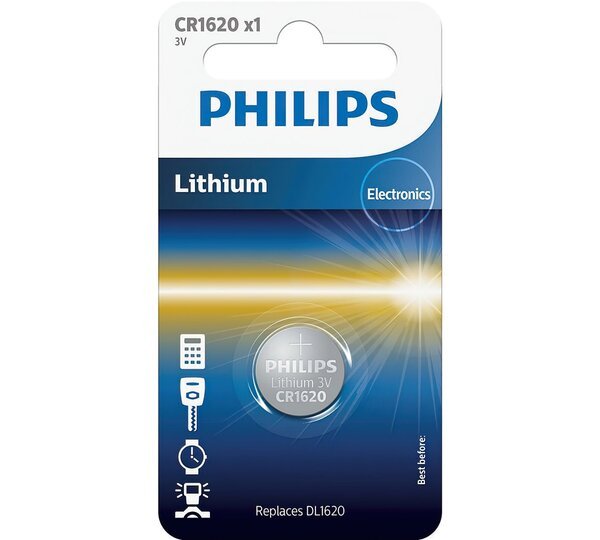 Акція на Батарейка Philips Lithium CR 1620 BLI 1 (CR1620/00B) від MOYO