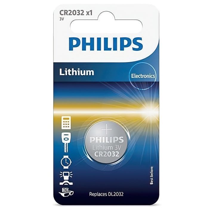 Батарейка Philips CR2032 Lithium * 1 (CR2032 / 01B) (1159237)