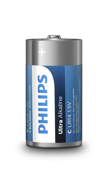 

Батарейка Philips Ultra Alkaline C BLI 2 (LR14E2B/10)