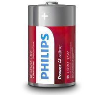 Батарейка Philips Power Alkaline D BLI 2 (LR20P2B/10)