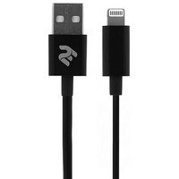 Кабель 2E USB 2.4 to Lightning Cable Molding Type 1m Black
