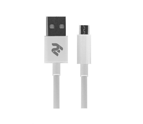

Кабель 2E Molding Type microUSB 1m White