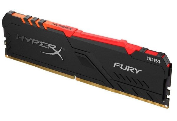 Акція на Память для ПК HyperX DDR4 3466 8GB Fury RGB Black  (HX434C16FB3A/8) від MOYO