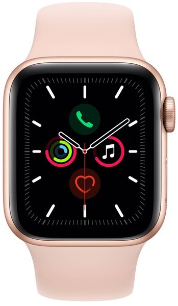 

Смарт-часы Apple Watch Series 5 GPS 44mm Gold Aluminium Case with Pink Sand Sport Band S/M & M/L