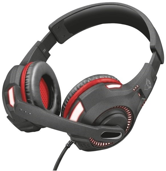

Игровая гарнитура Trust GXT 407 Ravu Illuminated 3.5mm+USB BLACK (23372)