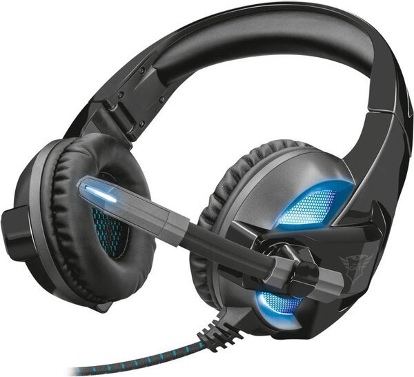 

Игровая гарнитура Trust GXT 410 Rune Illuminated 3.5mm+USB BLACK (22896_)