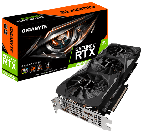 

Видеокарта Gigabyte GeForce RTX2080 SUPER GAMING OC 8G (GV-N208SGAMING_OC-8GC)