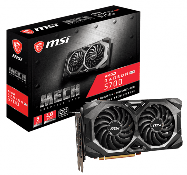 

Видеокарта MSI Radeon RX 5700 8GB DDR6 MECH OC (RADEON_RX5700_MECH_OC)