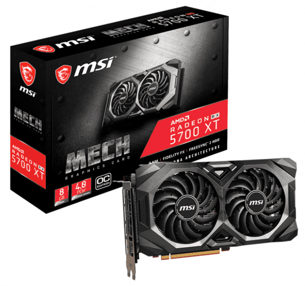 

Видеокарта MSI Radeon RX 5700 XT 8GB DDR6 MECH OC (RADEON_RX5700_XT_MECH_OC)