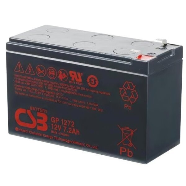 

Аккумуляторная батарея CSB 12V 7.2Ah GP1272F2 (1001032)