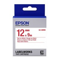 Картридж с лентой Epson LK4WRN принтеров LW-300/400/400VP/700 Std Red/Wht 12mm/9m (C53S654011)