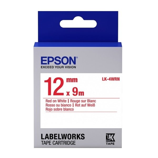 

Картридж с лентой Epson LK4WRN принтеров LW-300/400/400VP/700 Std Red/Wht 12mm/9m (C53S654011)