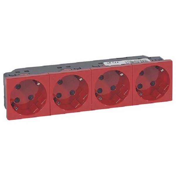 MOSAIC Legrand розетка 4XSchuko под углом 45° 16А 250В автомат клеммы ...