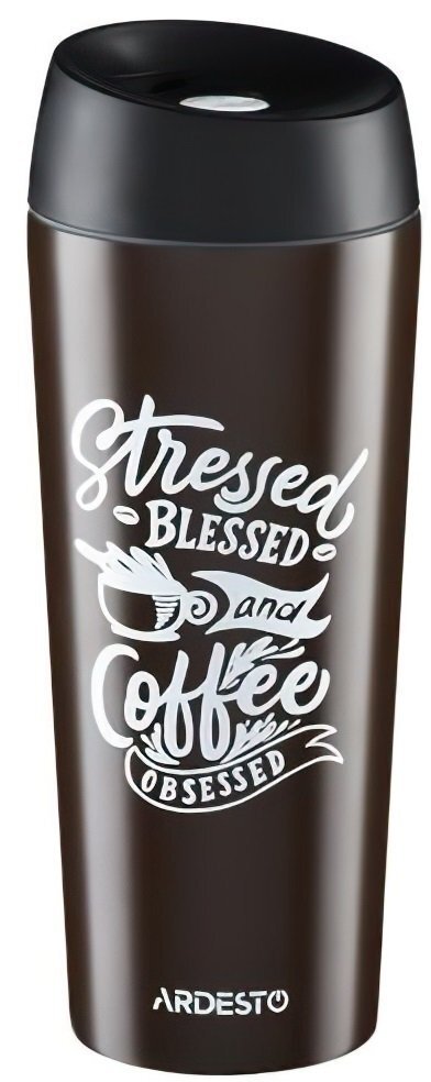 

Термочашка Ardesto Coffee time Cup 450 мл коричневая (AR2645DBB)
