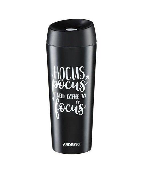 

Термочашка Ardesto Coffee time Hocus 450 мл черная (AR2645DMB)