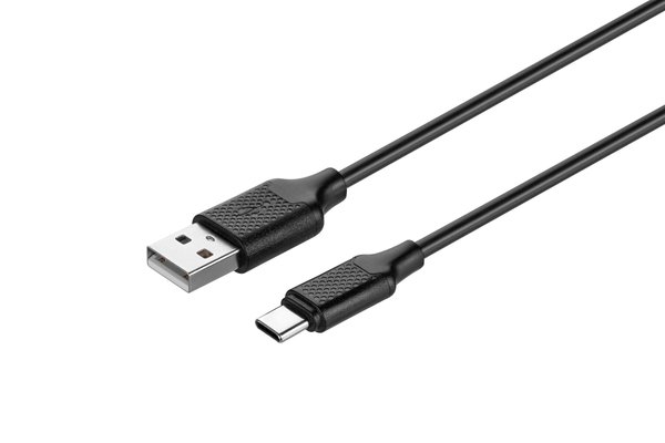 

Кабель KITs Type-C 2A Black 1m