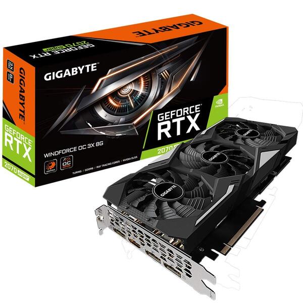 

Видеокарта Gigabyte GeForce RTX2070 Super Winforce OC 3X 8G (GV-N207SWF3OC-8GD)