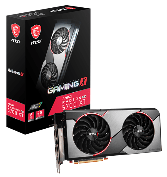 

Видеокарта MSI Radeon RX 5700 XT 8GB DDR6 Gaming X (RADEON_RX5700XT_GAMING_X)