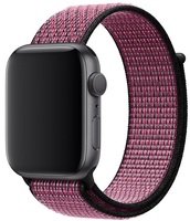 Ремешок Apple Watch 44mm Pink Blast/True Berry Nike Sport Loop (MWU42ZM/A)