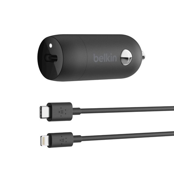 

Автомобильное ЗУ Belkin Car Charger 18W Power Delivery Port USB-C Lightning 1.2м black