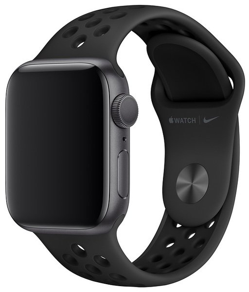 

Ремешок Apple Watch 40mm Anthracite/Black Nike Sport Band S/M & M/L (MX8C2ZM/A)