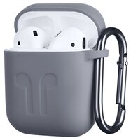 Чехол 2Е для Apple AirPods Pure Color Silicone (1.5mm) Imprint Grey