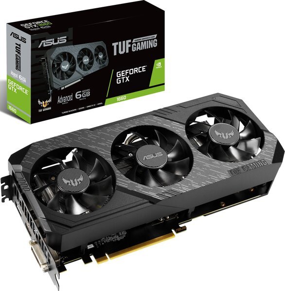 

Вiдеокарта ASUS GeForce GTX1660 SUPER 6GB GDDR6 Gaming TUF3 (TUF3-GTX1660S-O6G-GAMING)
