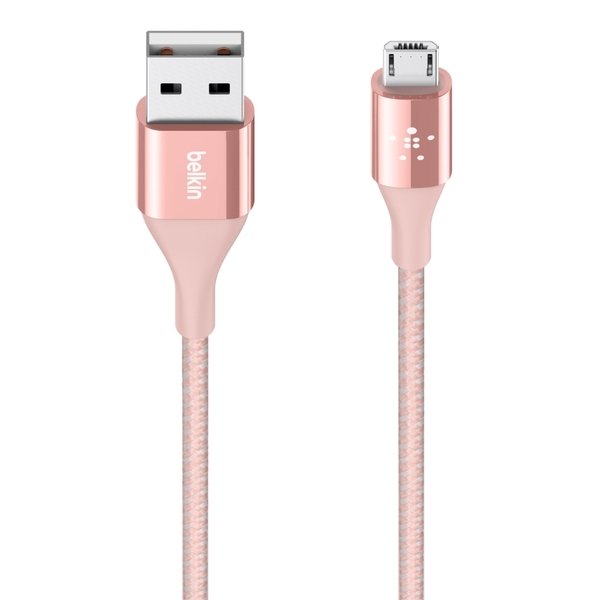 

Кабель Belkin DuraTek Mixit USB-A - MicroUSB 2.4A 1.2m Rose Gold