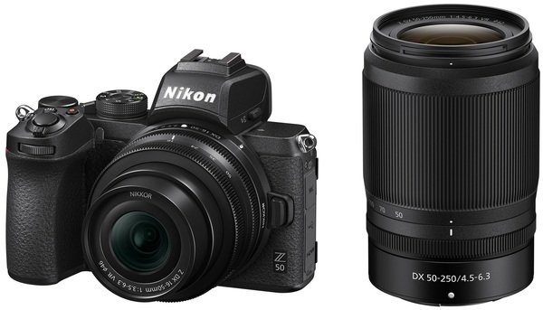 

Фотоаппарат NIKON Z50 + 16-50 VR + 50-250 VR (VOA050K002)