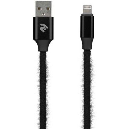 

Кабель 2E Fur USB 2.4 to Lightning Cable Black 1m