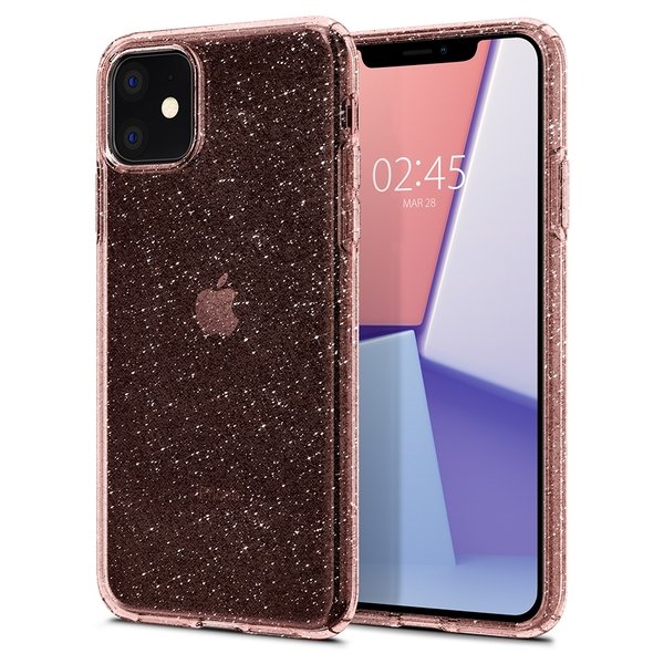 

Чехол Spigen для iPhone 11 Liquid Crystal Glitter Rose Quartz