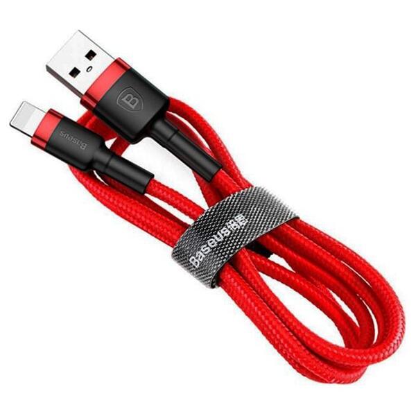 

Кабель Baseus Cafule Cable USB for Lightning 2.4A 0.5M Red+Red