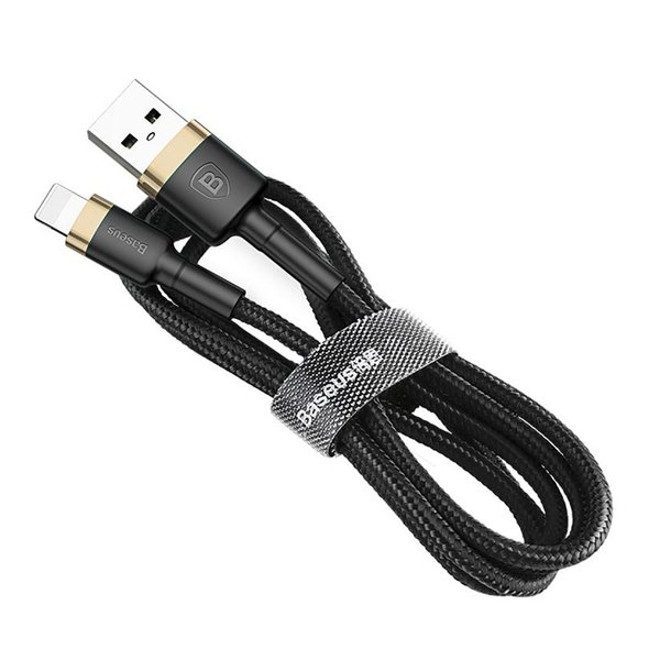 

Кабель Baseus Cafule Cable USB for Lightning 2.4A 1M Gold+Black