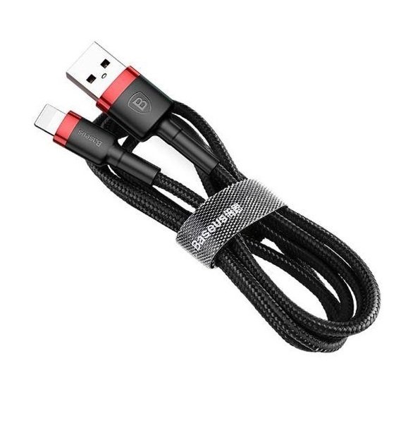 

Кабель Baseus Cafule Cable USB for Lightning 1.5A 2M Red+Black